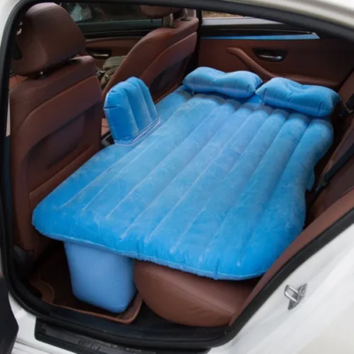 Cama Inflable Colchon De Auto Asiento Trasero + Bomba D Aire