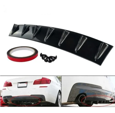 Difusor Trasero Universal 7 Aletas Auto Spoiler Bumper Facia