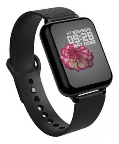 Smartwatch Besoner B57 1.3" malla  negra