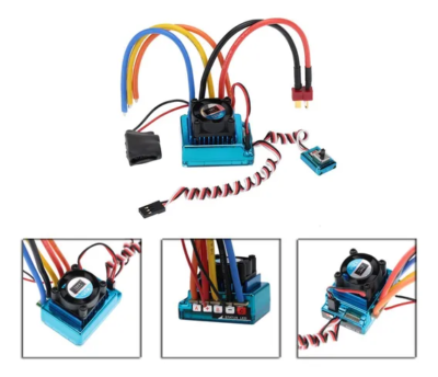 120a Sensored Brushless Speed Controller Esc Para 1/8 1/10