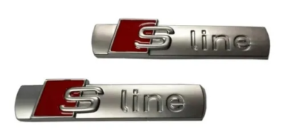 Par Emblema Metal Audi Sline A1 A3 A4 Tt S3 Vag A5 S1 S3 S4