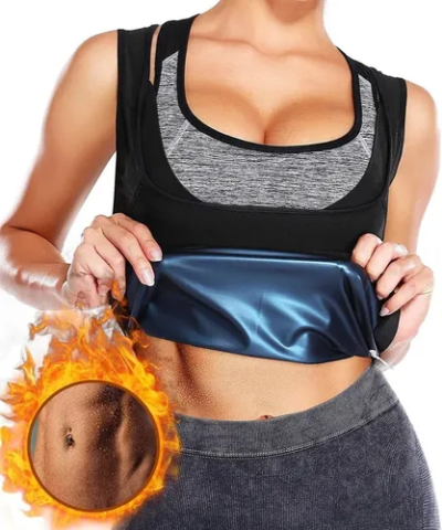 Faja Reductora Sauna Camiseta Chaleco Sweat Shaper Ligera