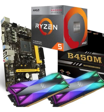 Kit Ryzen 5 2400g B450 16 Gb Ram