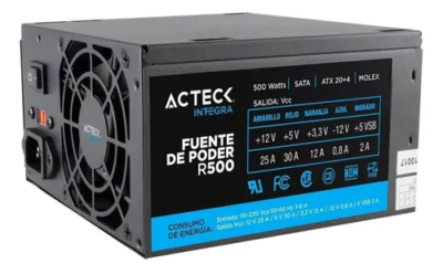 Fuente de poder Acteck Power 5 R500 500W